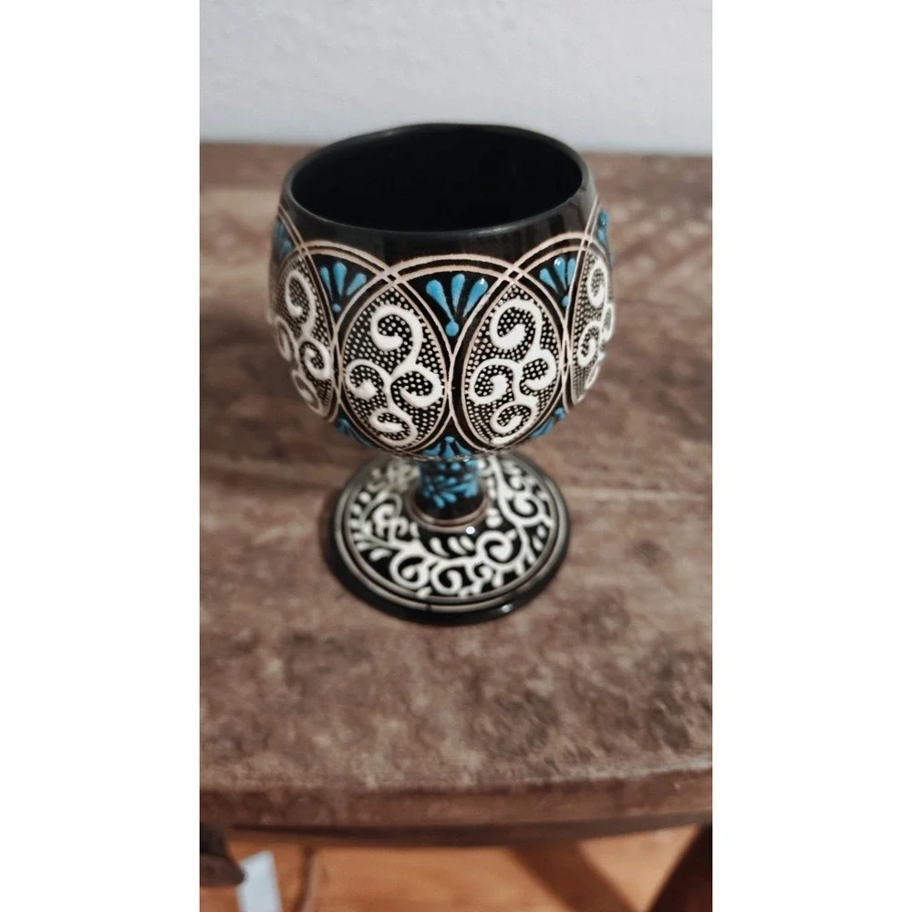 Vintage‎ Turkish Hitti Style Goblet Signed